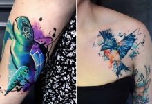 32 ideias de tatuagens estilo aquarela 9