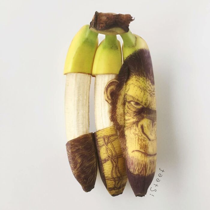 A arte inusitada de Stephan Brusche: Transformando bananas em obras-primas (32 fotos) 27