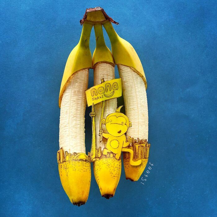 A arte inusitada de Stephan Brusche: Transformando bananas em obras-primas (32 fotos) 31