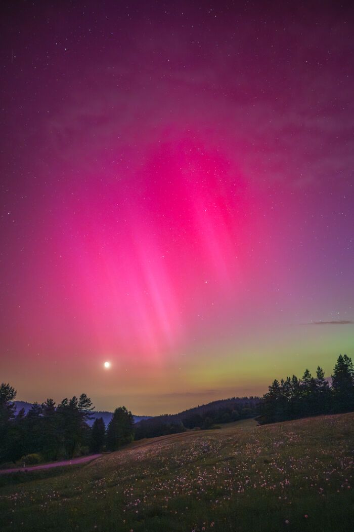 A magia da Aurora Boreal nas montanhas Pieniny: Uma experiência inesquecível (16 fotos) 4