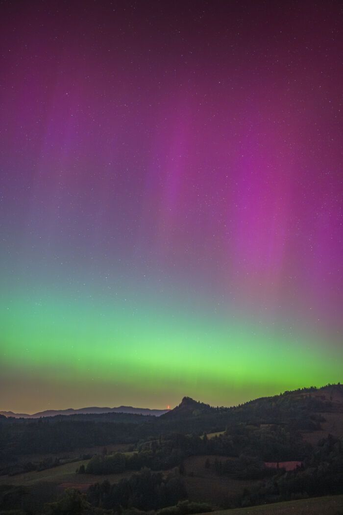 A magia da Aurora Boreal nas montanhas Pieniny: Uma experiência inesquecível (16 fotos) 6