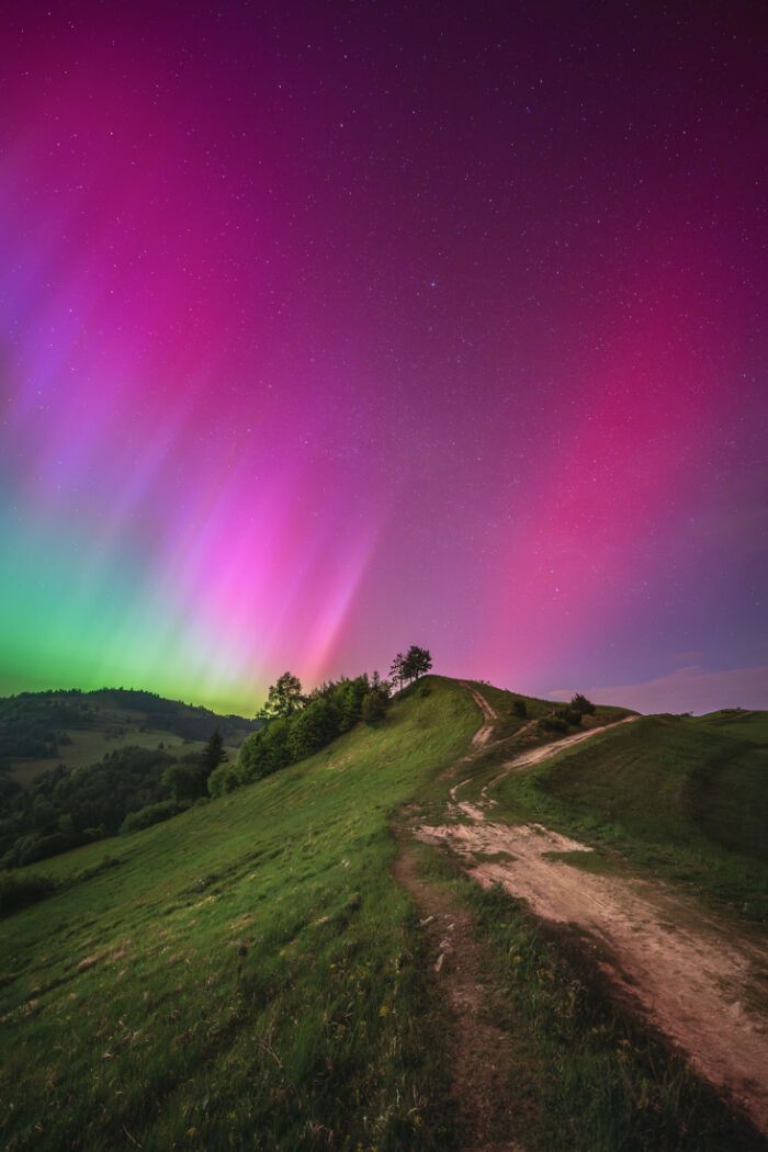 A magia da Aurora Boreal nas montanhas Pieniny: Uma experiência inesquecível (16 fotos) 9