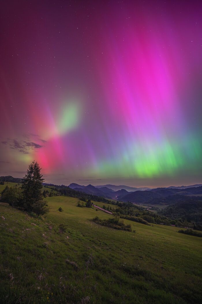 A magia da Aurora Boreal nas montanhas Pieniny: Uma experiência inesquecível (16 fotos) 11