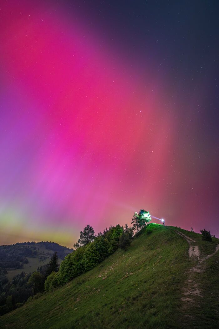 A magia da Aurora Boreal nas montanhas Pieniny: Uma experiência inesquecível (16 fotos) 12