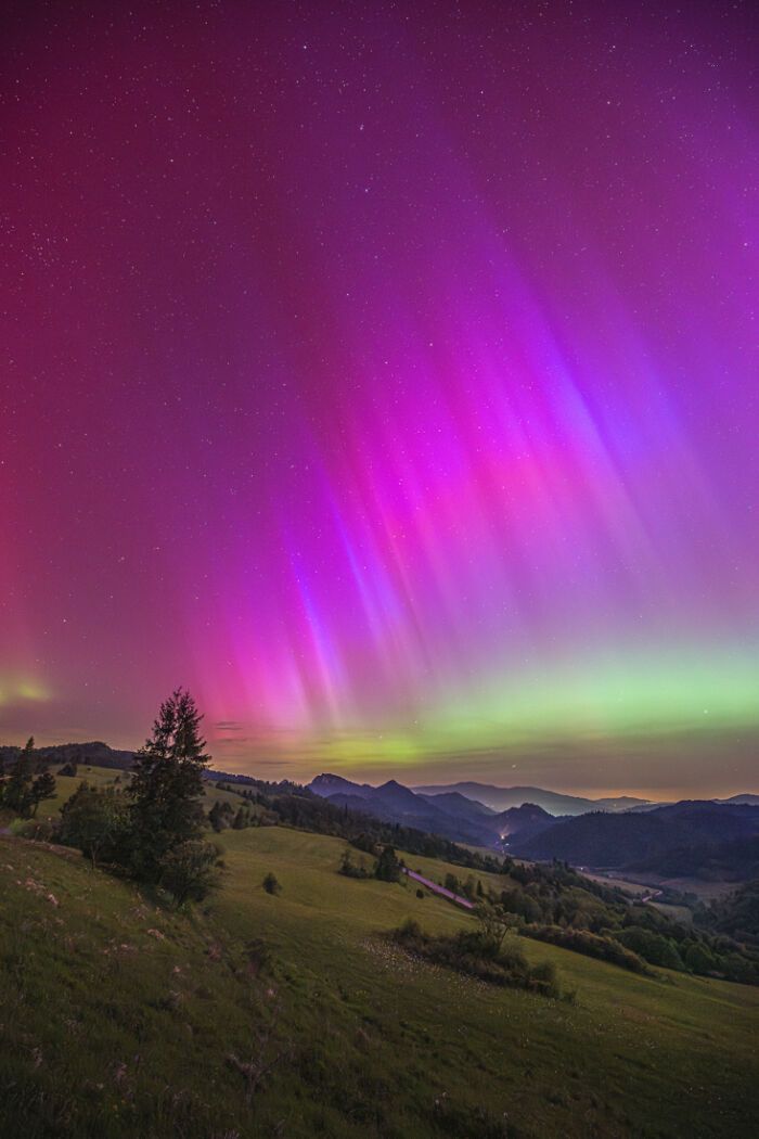 A magia da Aurora Boreal nas montanhas Pieniny: Uma experiência inesquecível (16 fotos) 14