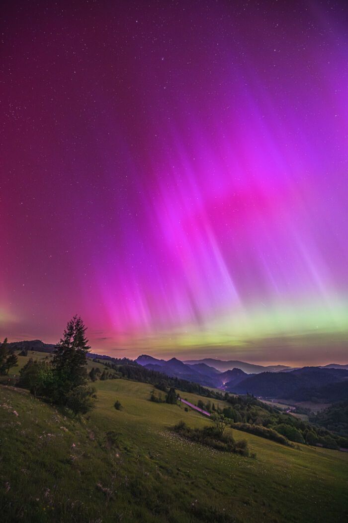 A magia da Aurora Boreal nas montanhas Pieniny: Uma experiência inesquecível (16 fotos) 15