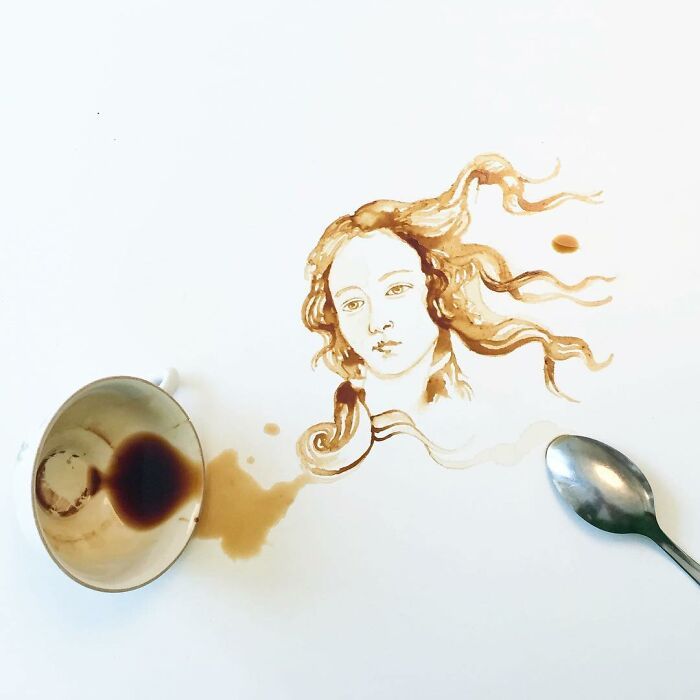 Descubra a arte surpreendente de Giulia Bernardelli: Pinturas feitas com café 10