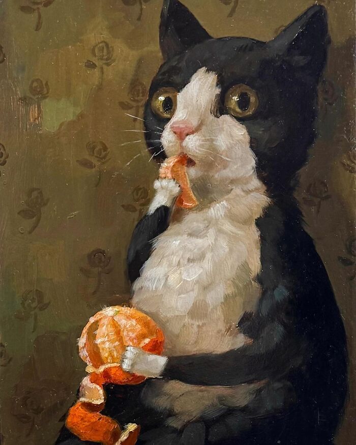 Arte e felicidade: Pinturas de animais de estimação que vão fazer você sorrir (30 fotos) 29