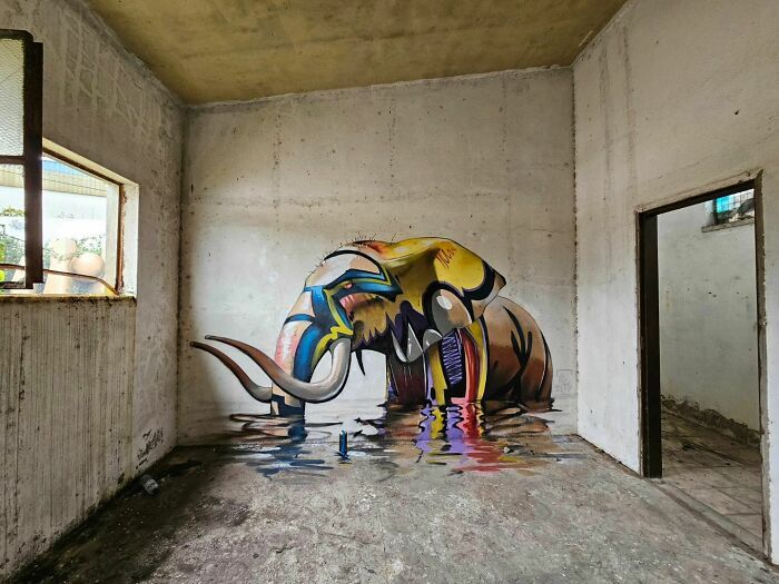 Sergio Odeith: O artista de rua que revoluciona com murais realistas em 3D (19 fotos) 18