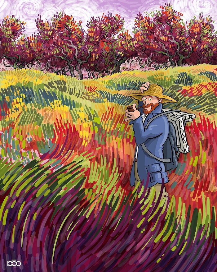 Alireza Karimi Moghaddam: O artista que reimaginou Vincent van Gogh (30 fotos) 20