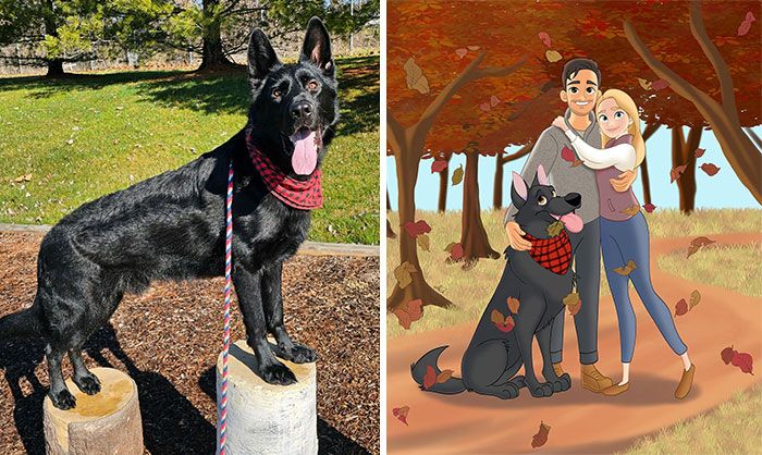 Seu pet como protagonista da Disney? Conheça a arte encantadora de Alessia Ciullo (20 fotos) 10